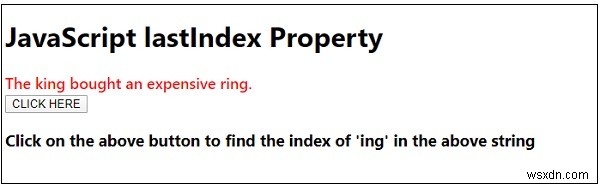 JavaScript의 lastIndex 속성 