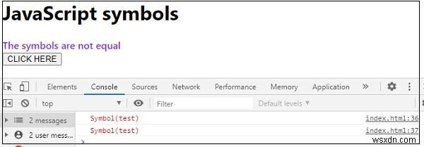 JavaScript 기호란 무엇입니까? 