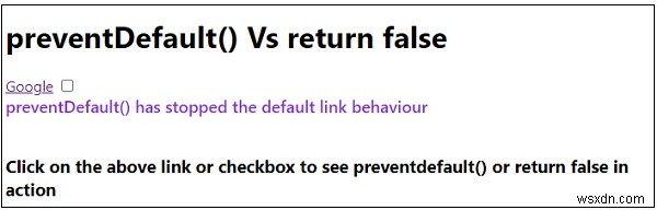 PreventDefault() 대 JavaScript에서 false를 반환합니까? 