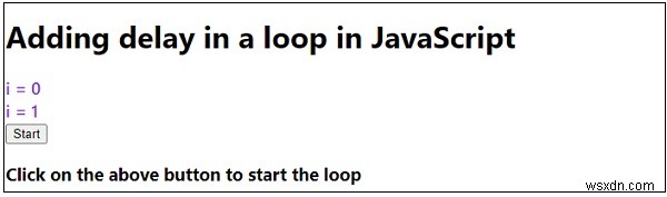 JavaScript에서 루프에 지연을 추가하는 방법은 무엇입니까? 
