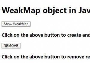 JavaScript의 WeakMap 개체. 