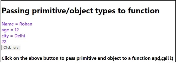 JavaScript 기본/객체 유형은 함수에서 어떻게 전달됩니까? 