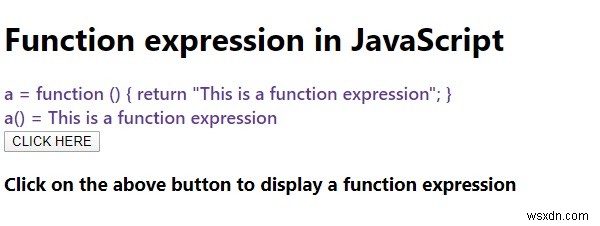 JavaScript의 함수 표현식은 무엇입니까? 