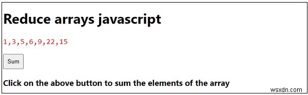 JavaScript에서 배열을 줄이는 방법은 무엇입니까? 