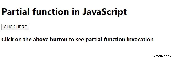JavaScript의 부분 함수는 무엇입니까? 