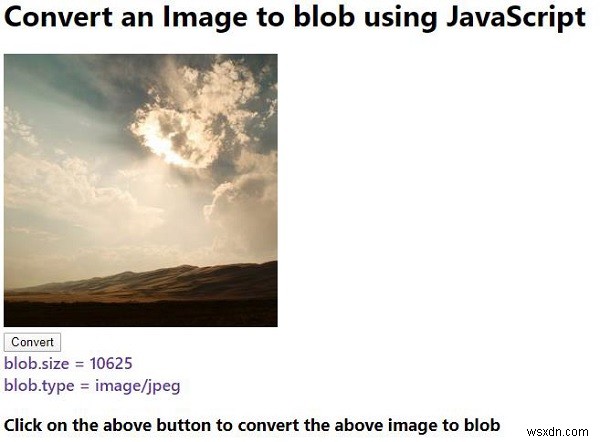 JavaScript를 사용하여 이미지를 blob으로 변환하는 방법은 무엇입니까? 
