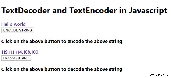 Javascript의 TextDecoder 및 TextEncoder? 