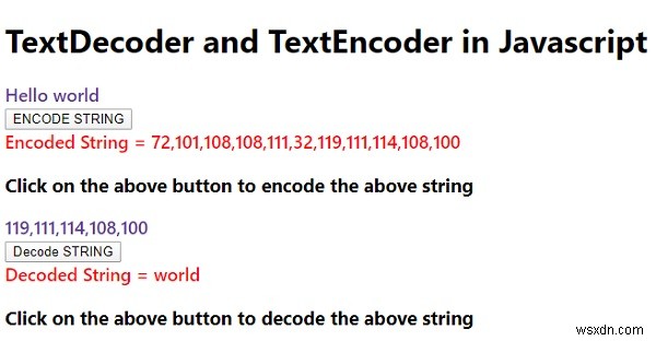 Javascript의 TextDecoder 및 TextEncoder? 