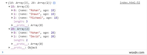 JavaScript에서 Id별로 객체 배열을 그룹화하는 방법은 무엇입니까? 