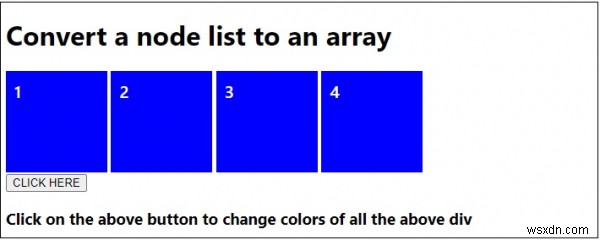 JavaScript에서 노드 목록을 배열로 변환하는 방법은 무엇입니까? 