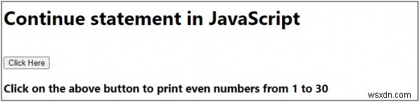 JavaScript의 continue 문 