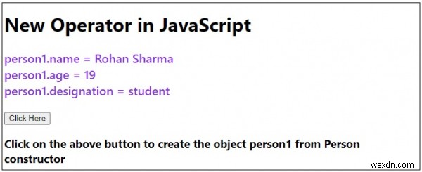 JavaScript의 새 연산자 