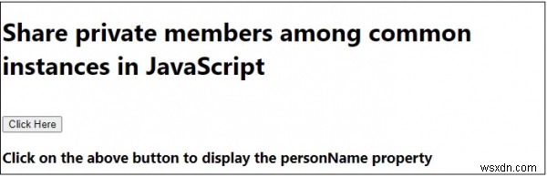 JavaScript의 일반 인스턴스 간에 비공개 멤버를 공유하는 방법은 무엇입니까? 