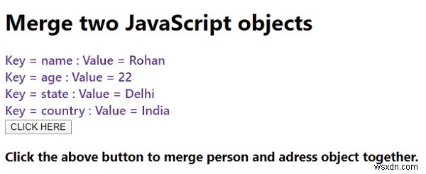 두 개의 JavaScript 개체를 병합하는 방법은 무엇입니까? 