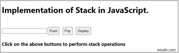 JavaScript에서 스택 구현 