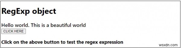 JavaScript의 RegExp 객체. 