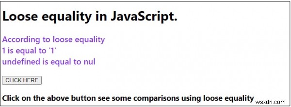 JavaScript의 느슨한 동등성 