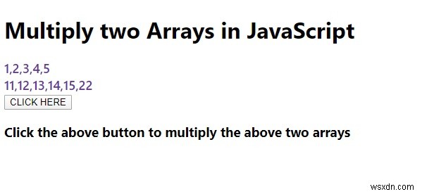 JavaScript에서 두 개의 배열을 곱하는 방법은 무엇입니까? 