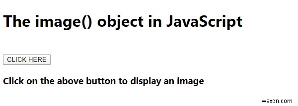 JavaScript의 image() 객체. 