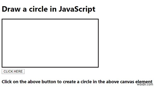 JavaScript에서 원을 그리는 방법은 무엇입니까? 