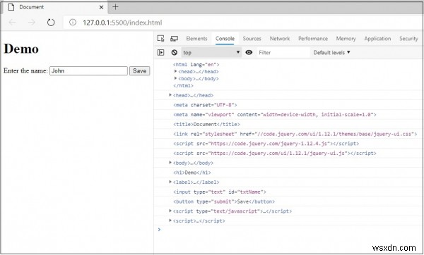 JavaScript:페이지의 모든 DOM 요소를 반복하고 콘솔에 결과를 표시하는 방법은 무엇입니까? 