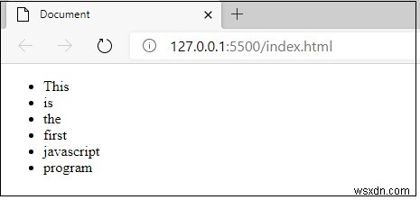 JavaScript를 사용하여 div의 쉼표로 구분된 텍스트를 별도의 줄로 변환하는 방법은 무엇입니까? 