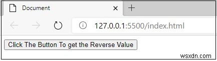 버튼 클릭시 JavaScript 배열 항목을 한 번에 하나씩 역순으로 표시하는 방법은 무엇입니까? 