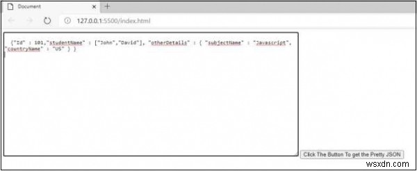 JavaScript의 텍스트 영역 입력에서 JSON 데이터를 예쁘게 만드시겠습니까? 