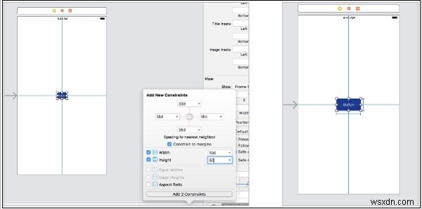 Swift 및 iOS에서 Xcode 자동 레이아웃 작업 