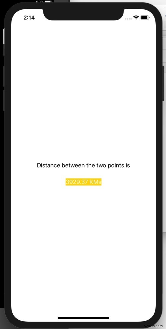 Swift를 사용하여 iOS에서 두 지리적 위치 사이의 거리를 얻는 방법은 무엇입니까? 