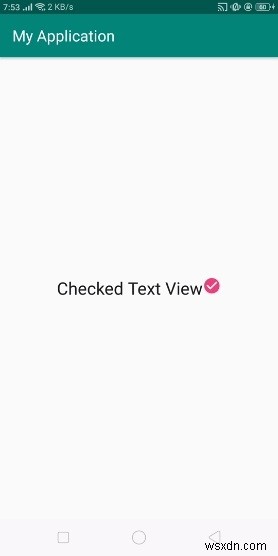 Android에서 checktextview를 사용하는 방법은 무엇입니까? 