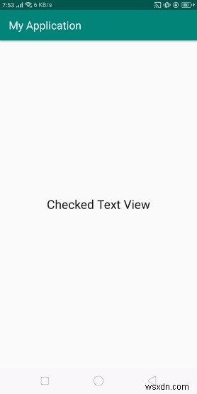 Android에서 checktextview를 사용하는 방법은 무엇입니까? 