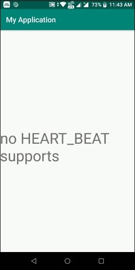 안드로이드 모바일이 HEART BEAT 센서를 지원하는지 확인하는 방법은 무엇입니까? 