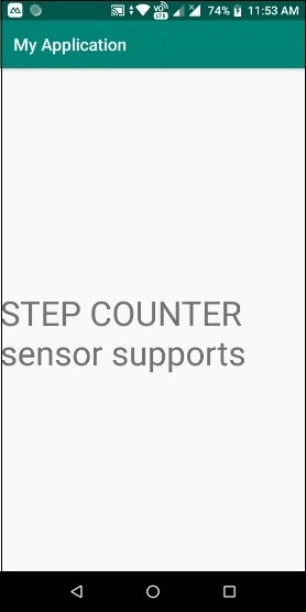 Android 모바일에서 STEP COUNTER 센서를 지원하는지 확인하는 방법은 무엇입니까? 