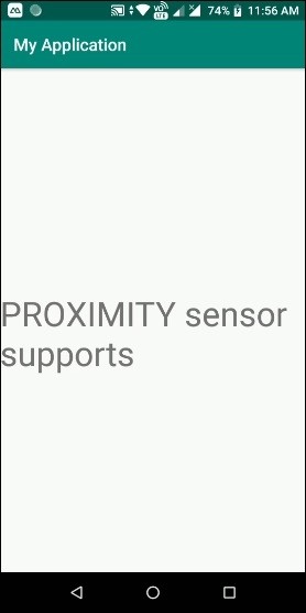 Android 모바일이 PROXIMITY 센서를 지원하는지 확인하는 방법은 무엇입니까? 