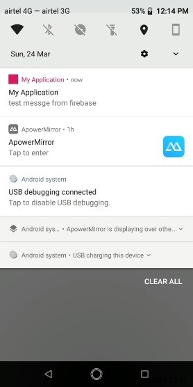 Android 애플리케이션에서 Firebase 메시징을 사용하는 방법은 무엇입니까? 