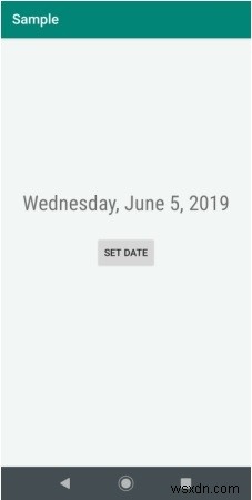 Android의 datepicker 대화 상자에서 날짜를 설정하는 방법은 무엇입니까? 