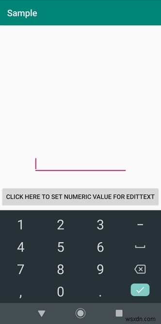 Android에서 edittext의 숫자 값만 설정하는 방법은 무엇입니까? 