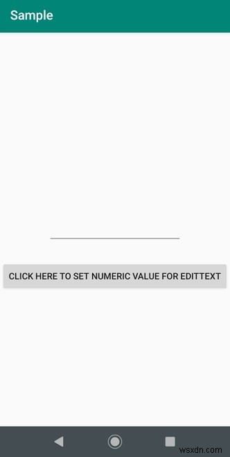 Android에서 edittext의 숫자 값만 설정하는 방법은 무엇입니까? 