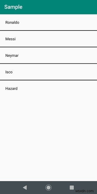 Android에서 ArrayAdapter를 사용하여 간단한 ListView를 만드는 방법은 무엇입니까? 