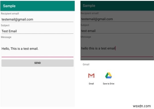 내 Android 애플리케이션에서 Gmail을 사용하여 이메일을 보내려면 어떻게 해야 합니까? 