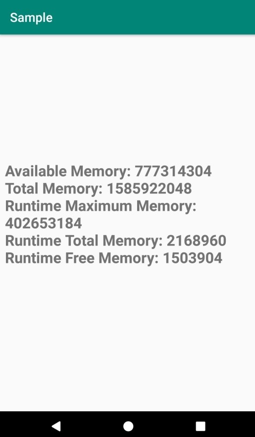 Android 앱에서 사용할 RAM의 양을 확인하는 방법은 무엇입니까? 