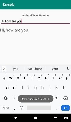 Android에서 Text Watcher 클래스를 사용하는 방법은 무엇입니까? 