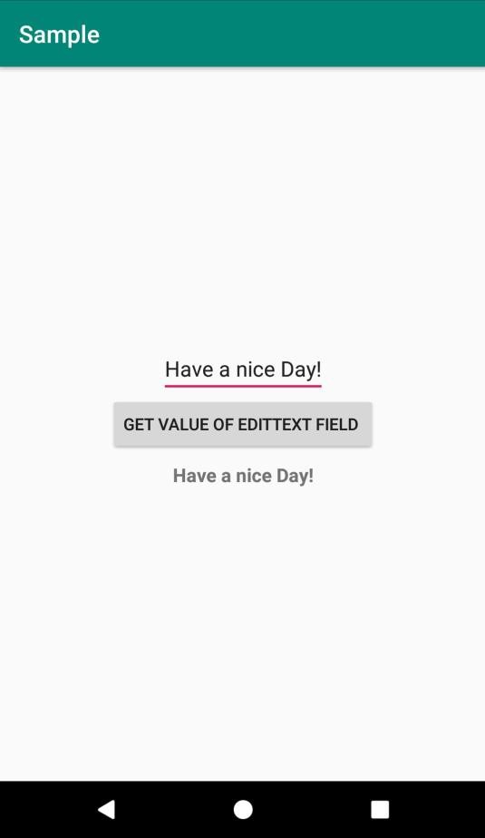 Andriod에서 edittext 필드의 값을 얻는 방법은 무엇입니까? 