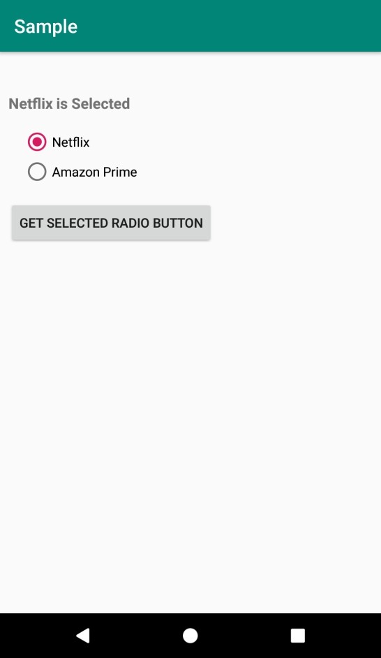 Android에서 라디오 그룹의 인덱스를 선택하는 방법은 무엇입니까? 