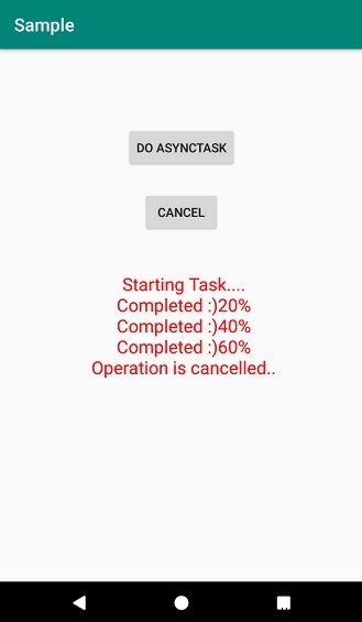 Android에서 AsyncTask 스레드를 중지하는 방법은 무엇입니까? 