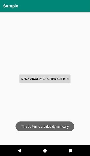 Android에서 버튼을 동적으로 추가하는 방법은 무엇입니까? 