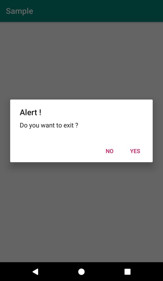 Android에서 경고 대화 상자를 표시하는 방법은 무엇입니까? 