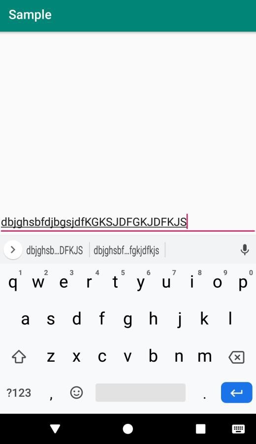 editText를 만드는 방법은 Android에서만 알파벳을 허용합니까? 