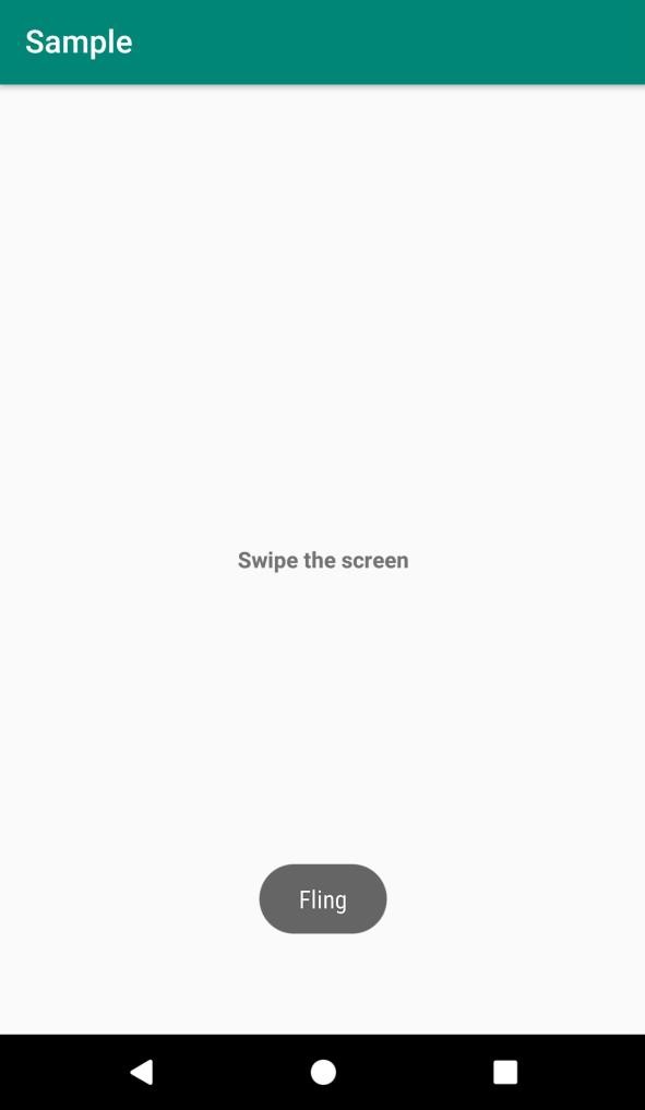 Android 앱에서 플링 제스처 감지를 작동시키는 방법은 무엇입니까? 